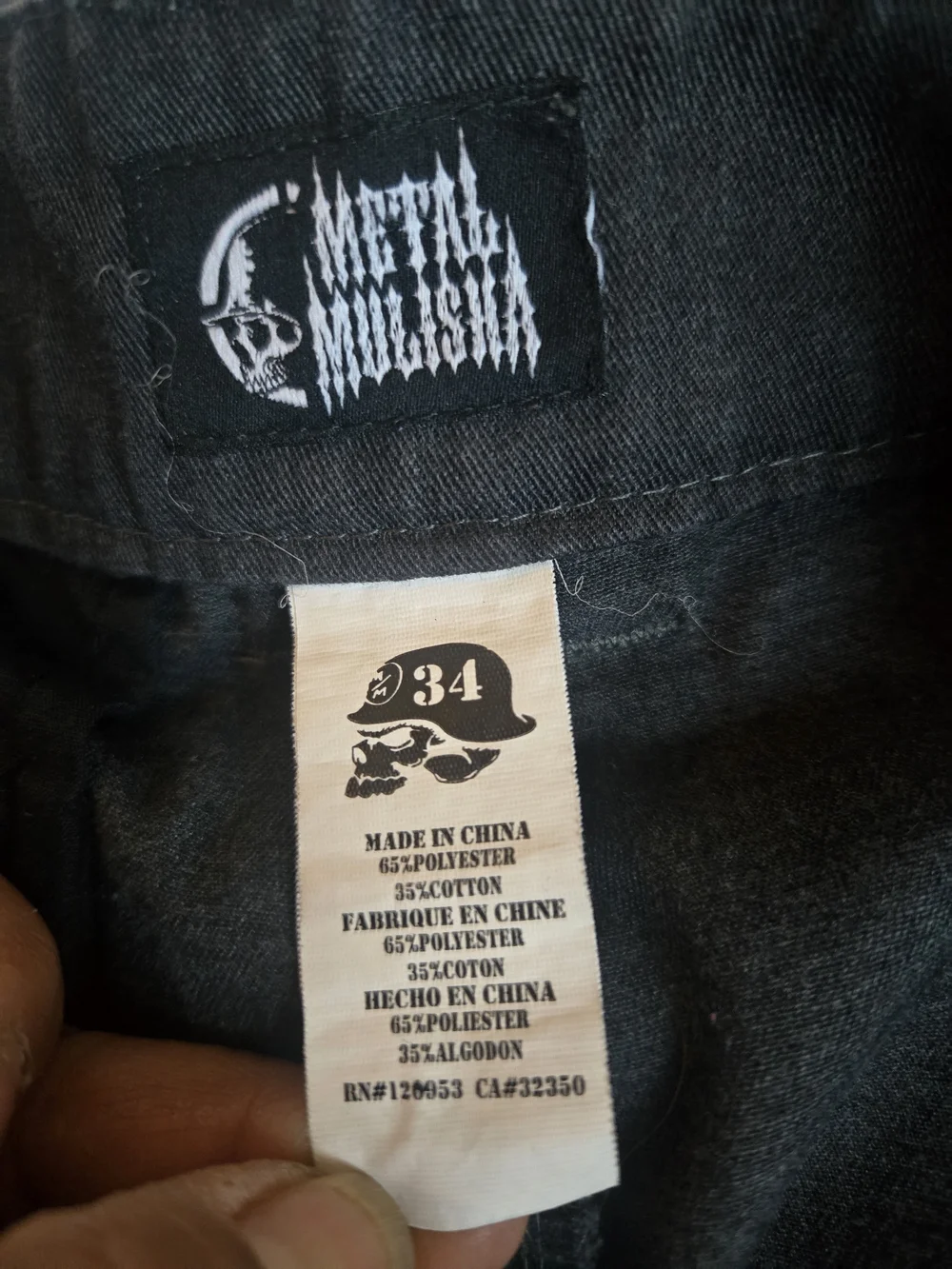 Metal Mulisha Men's Charcoal Gray Flat Front Chino Shorts